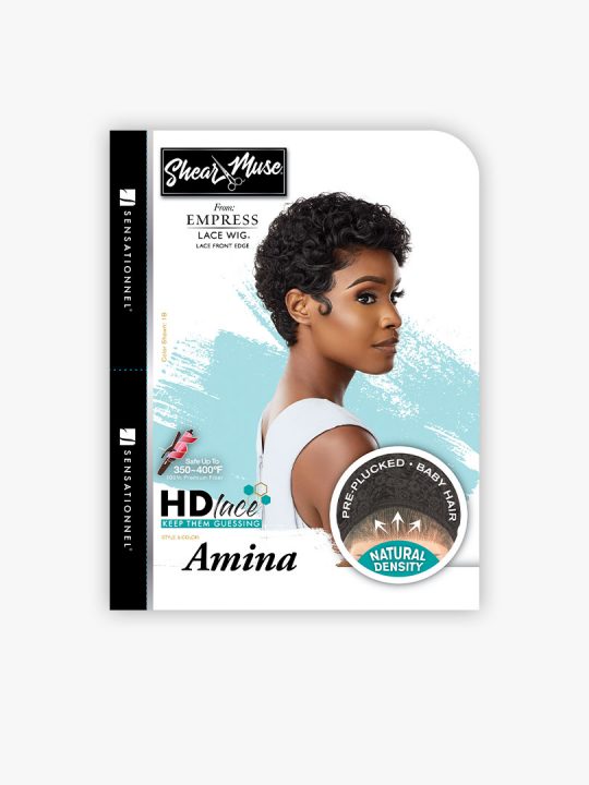 Sensationnel Empress Shear Muse Synthetic HD Lace Front Wig Amina Black-Owned Natural Beauty Products.