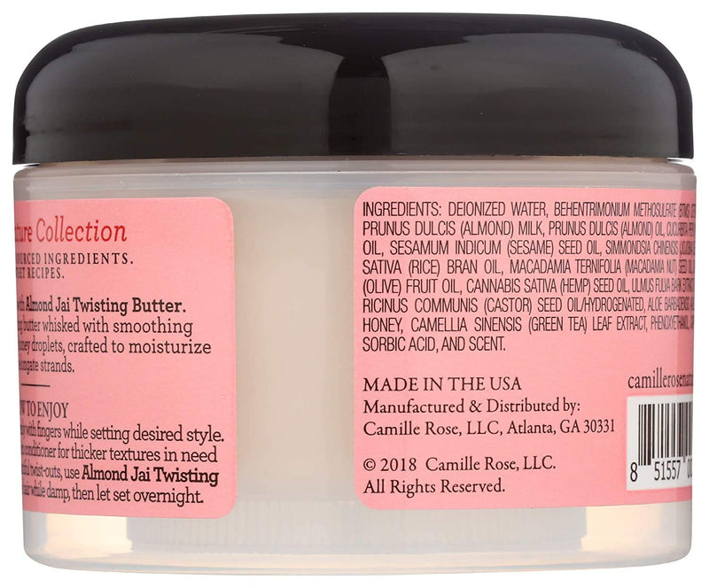 Camille Rose Almond Jai Twist Butter 8 oz Black-Owned Natural Beauty Products.