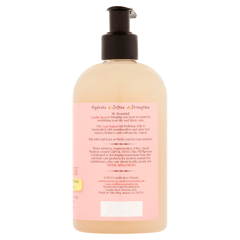 Camille Rose Curl Maker Jelly 12 fl oz Black-Owned Natural Beauty Products.