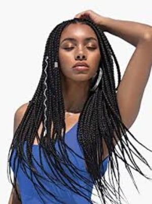 Sensationnel Synthetic 3X Ruwa Pre Stretched Braid 24" Black-Owned Natural Beauty Products.