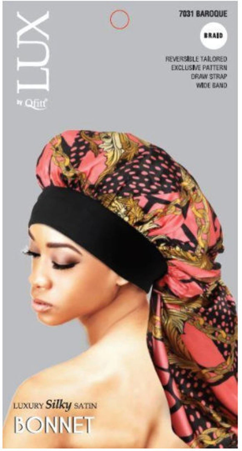 Luxury Silky Satin Reversible Bonnet Black-Owned Natural Beauty Products.