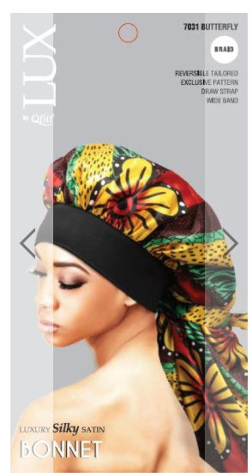 Luxury Silky Satin Reversible Bonnet Black-Owned Natural Beauty Products.