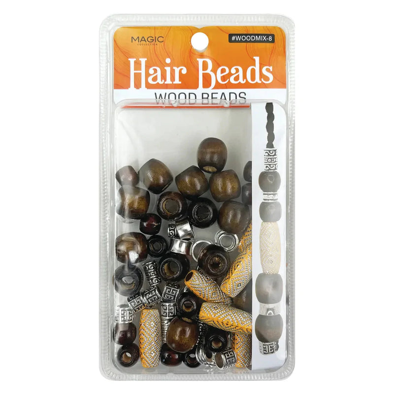 Hair Wood Beads Magic Collection