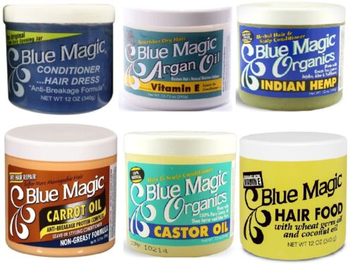 Blue Magic Hair Care Conditioner Hair Dress Carrot Oil Castor Oil Hair Food Indian Hemp  | Yes Queen Beauty Supply