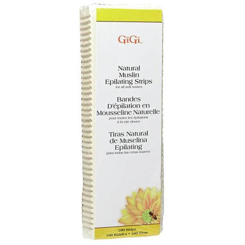 Gigi Natural Muslin Epilating Wax Strips