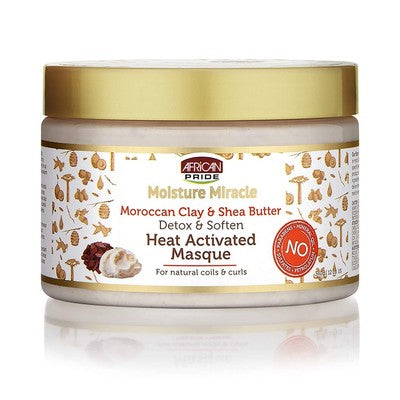 African Pride Moisture Miracle Detox & Soften Heat Activated Mask 12oz