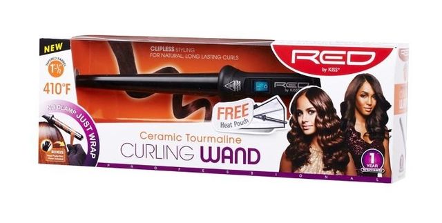 Ceramic Tourmaline Curling Wand 1-1/2" Tapered Barrel