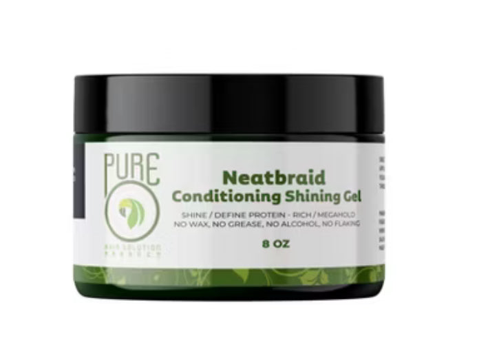 Pure O Neatbraid Conditioning Shining Gel 8 oz