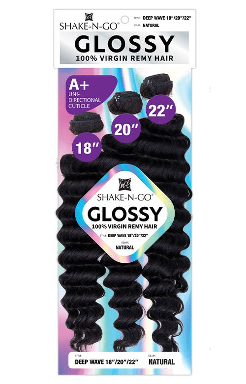 Glossy Deep Wave 22" 24" 26" Natural