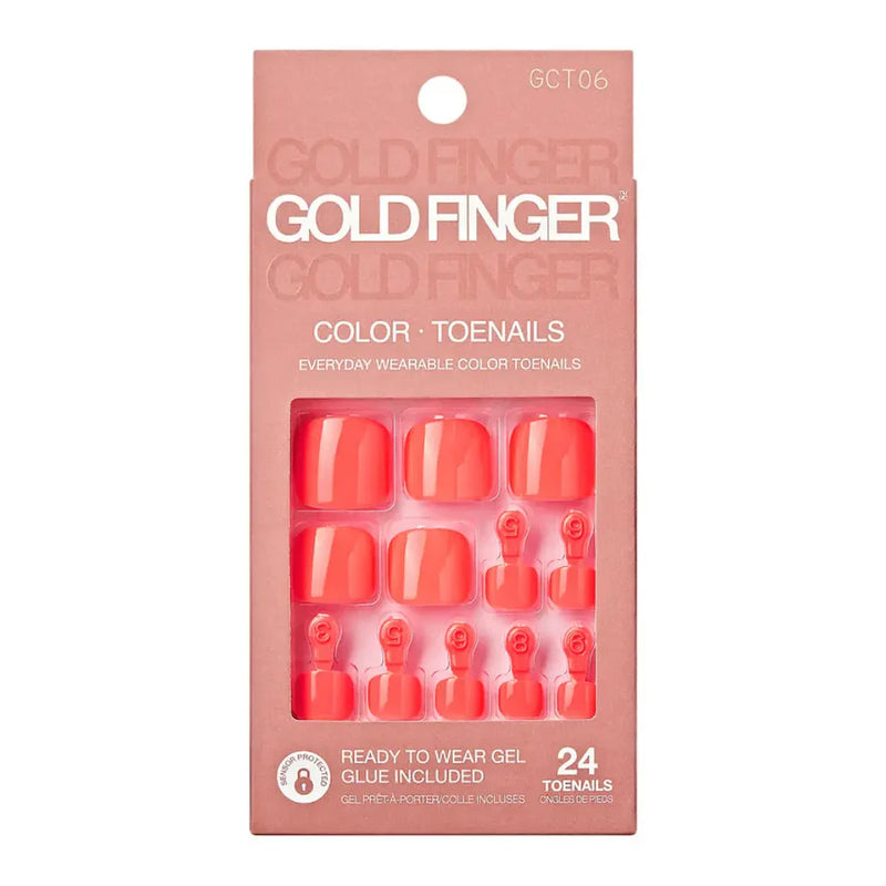 GF Solid Color Toenail Hot Pink GCT06