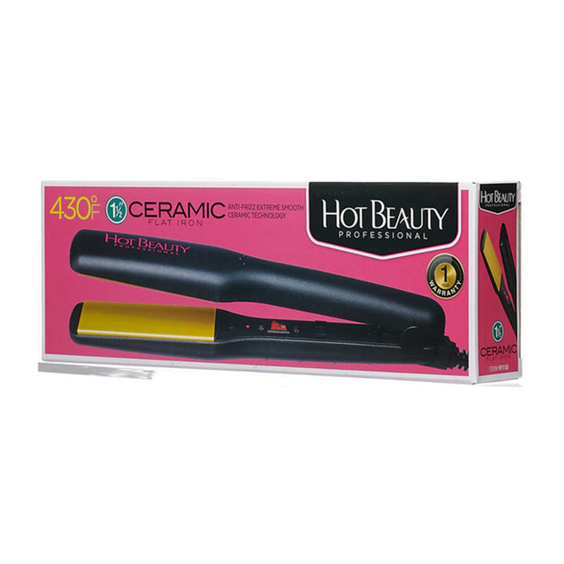 HOT BEAUTY 1 1/2" FLAT IRON HFI150