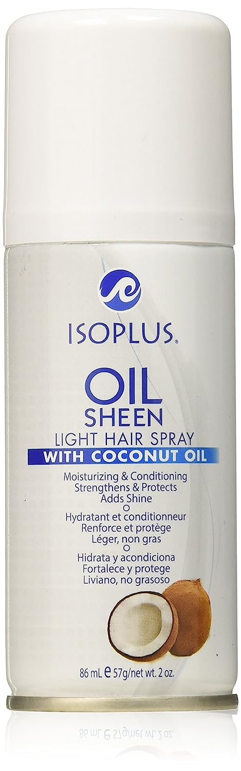 Isoplus Oil Sheen Light Hair Spray 2 oz