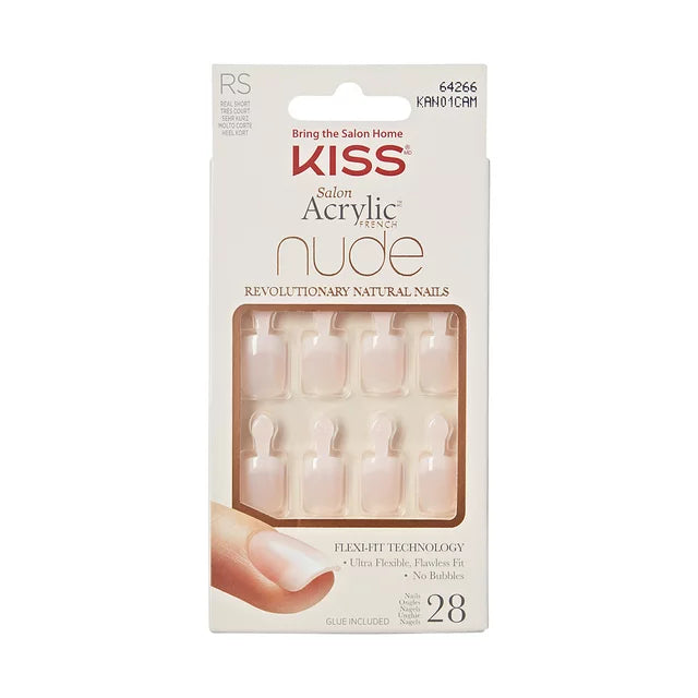 Kiss Acrylic French Nude Natural Nails KAN01