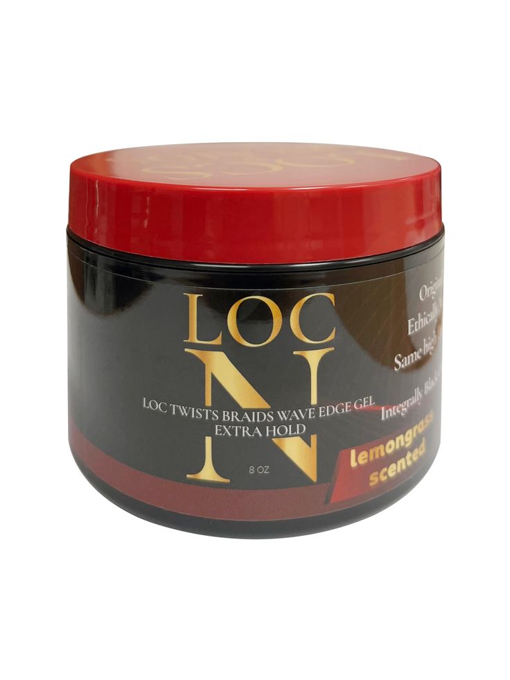 Loc N Edge Gel Extra Hold Lemongrass Scented 8oz