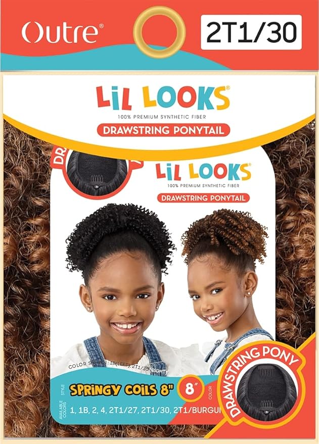 Lil Looks Drawstring Ponytail - Springy Coils 8"