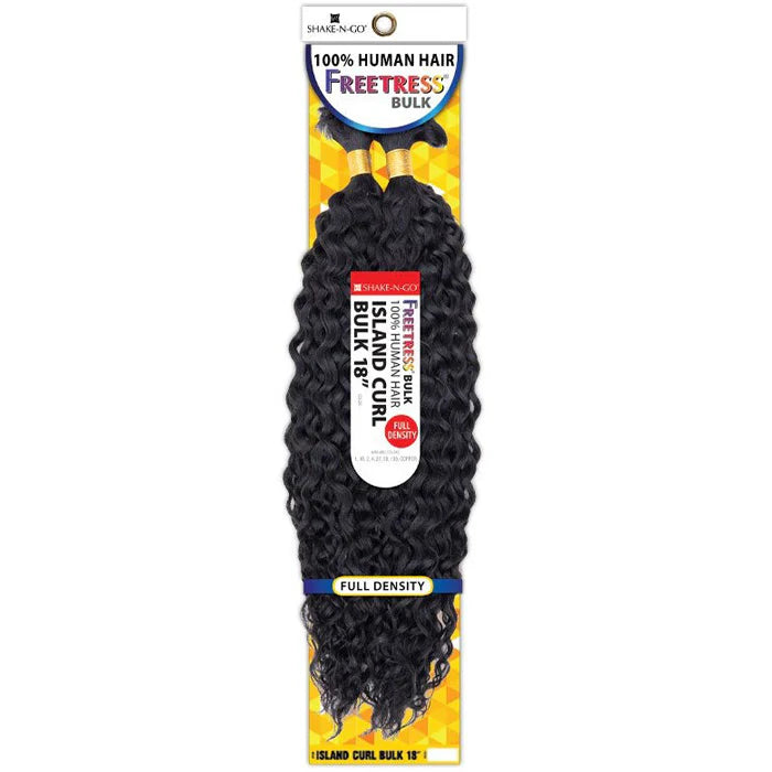 Freetress Human Hair Island Curl Bulk 18"