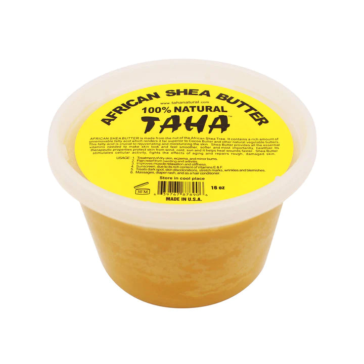 TAHA African Shea Butter Yellow Smooth 16 oz