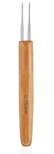 Bamboo Crochet Hook Dreadlock .75 mm