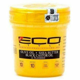 Eco Style Gel Gold Olive Oil & Shea Butter with Black Castor Oil & Flaxseed 16oz
