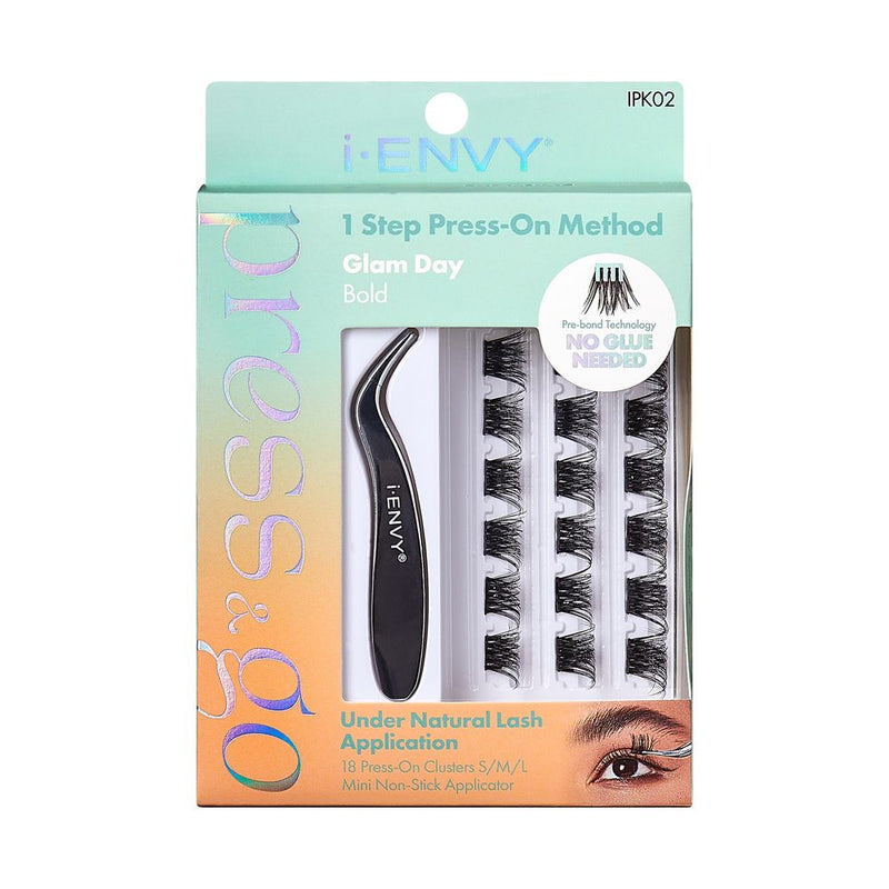 iEnvy Lash Clusters No Glue Bold IPK02