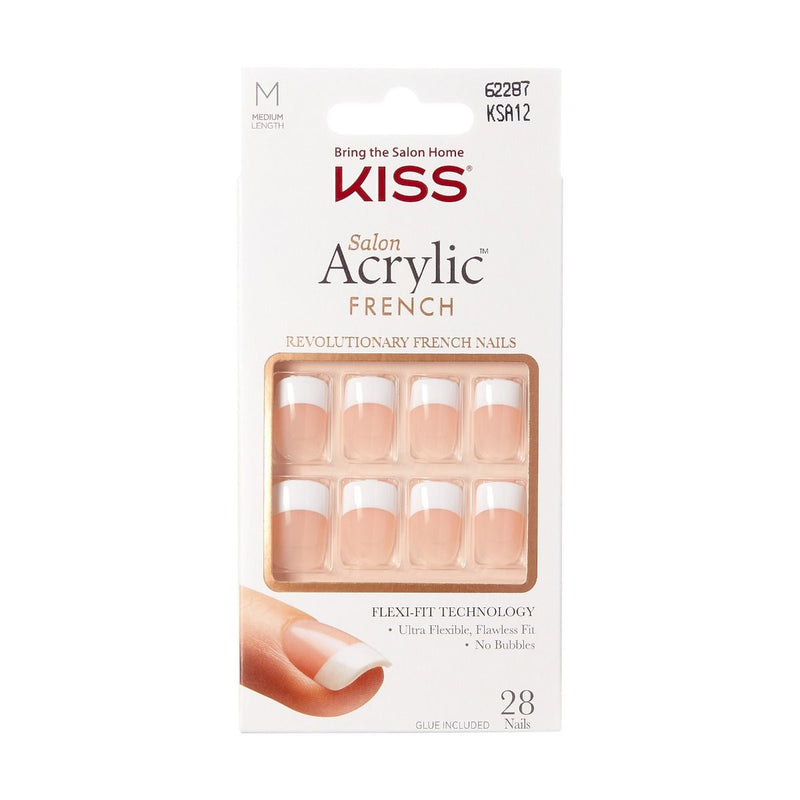 Kiss Salon Acrylic French Nails KSA12