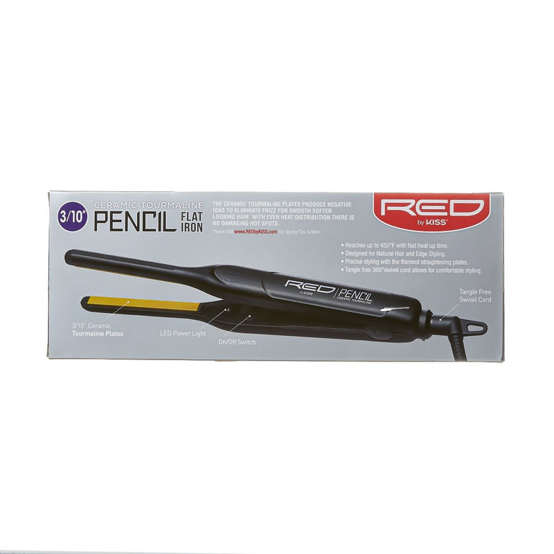 3/10 pencil flat iron Red by Kiss 