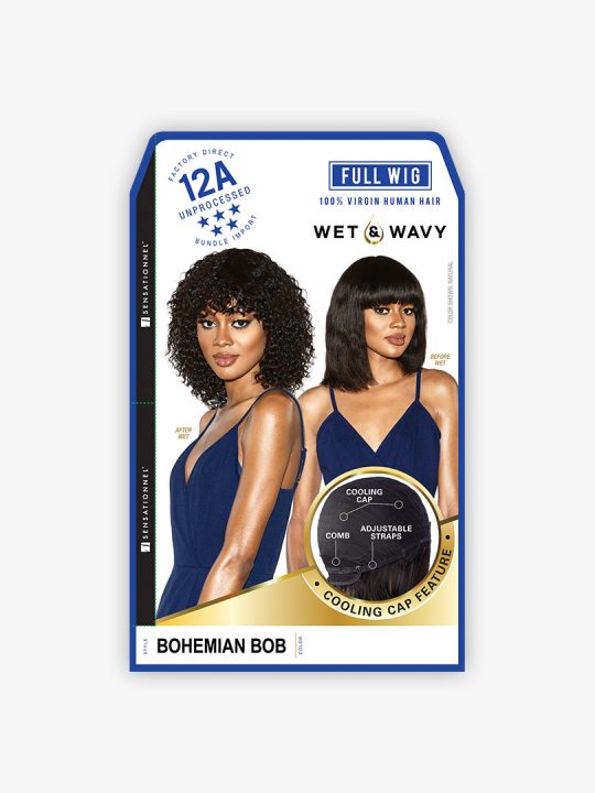 Sensationnel 12A Wet & Wavy Bohemian Bob Wig