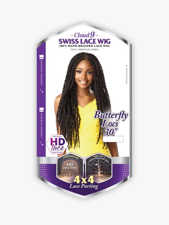 Cloud 9 4X4 Braided Lace Wig Butterfly Locs 30”