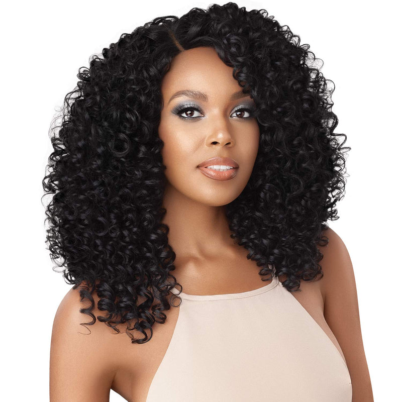 Outre Synthetic L-Part Swiss Lace Front Wig - BLANCA