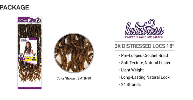 Sensationnel Lulutress 3x Distressed Locs 18"