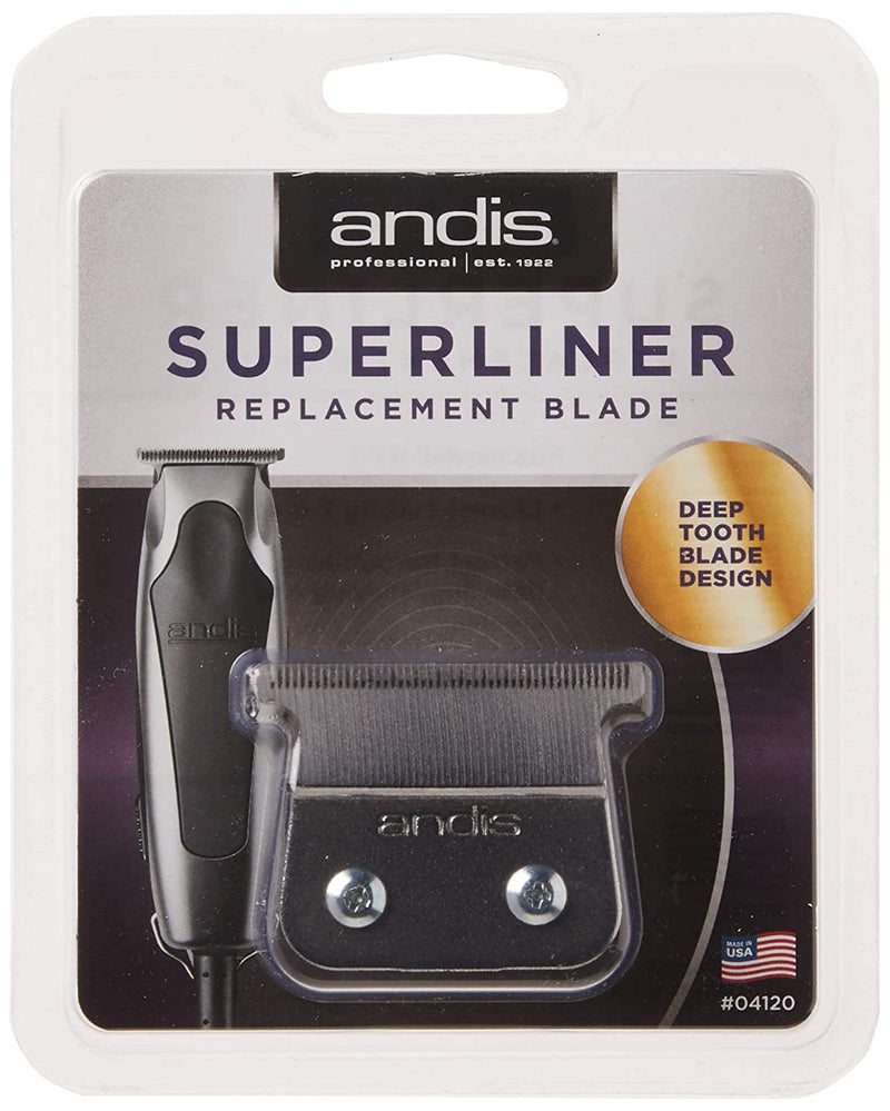Andis 04120 Superliner Replacement Carbon Steel Trimmer T-Blade, Gray