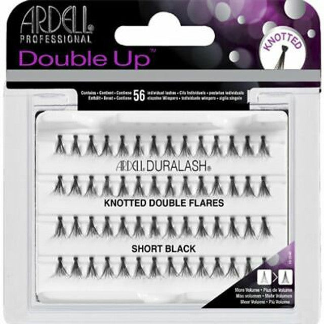 Ardell Professional Double Up Knotted Double Flares Lashes - Short Black