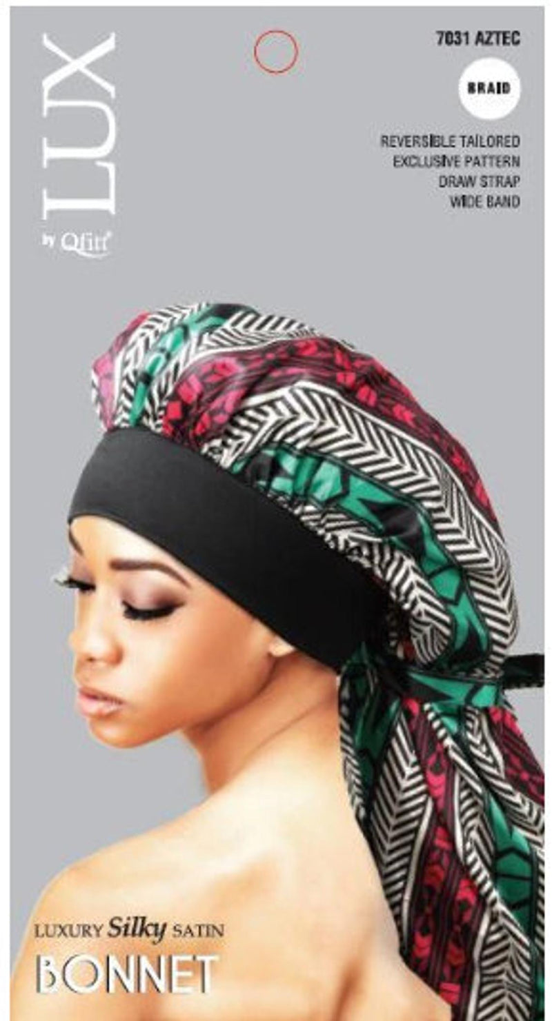 Luxury Silky Satin Reversible Bonnet Black-Owned Natural Beauty Products.