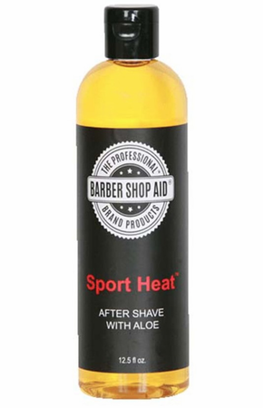 Barber Shop Aid Sport Heat  Aftershave With Aloe