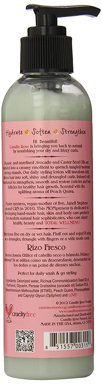 Camille Rose Naturals Fresh Curl 8 Oz Black-Owned Natural Beauty Products.