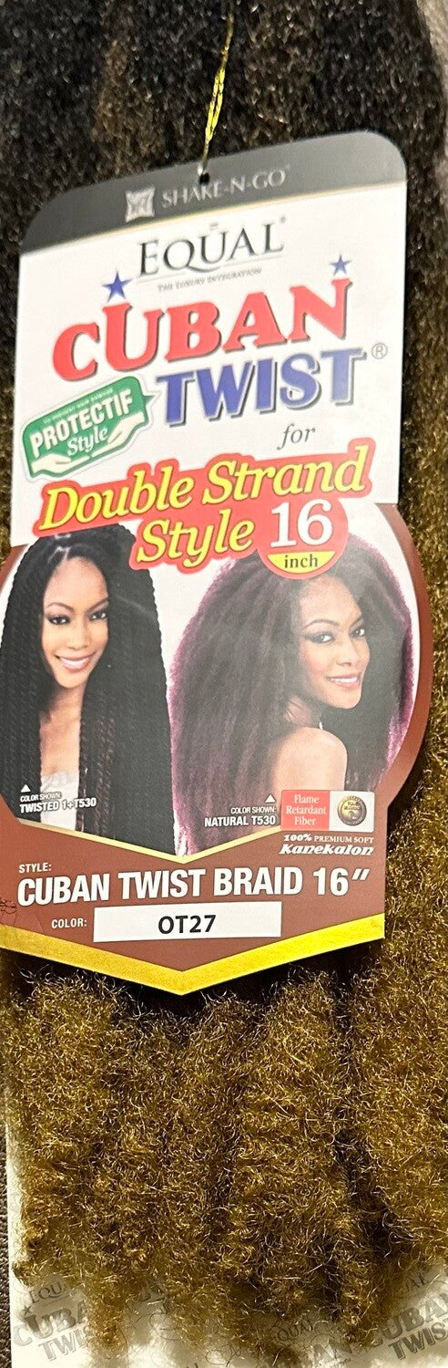 Equal Cuban Twist Braid 16"