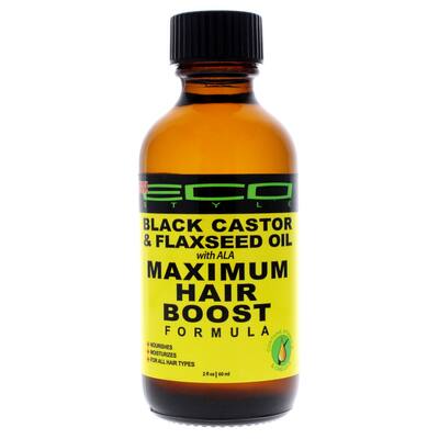 Eco Style Black Castor Oil & Flaxseed Oil Maximum Hair Growth Formula 2 oz