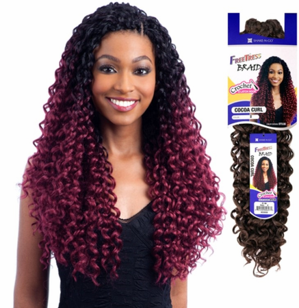 Freetress Braid Cocoa Curl Crochet Hair
