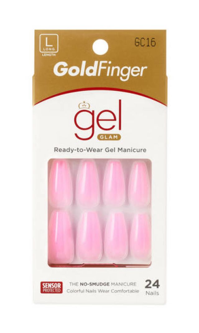 Kiss Goldfinger Long Pink GC16