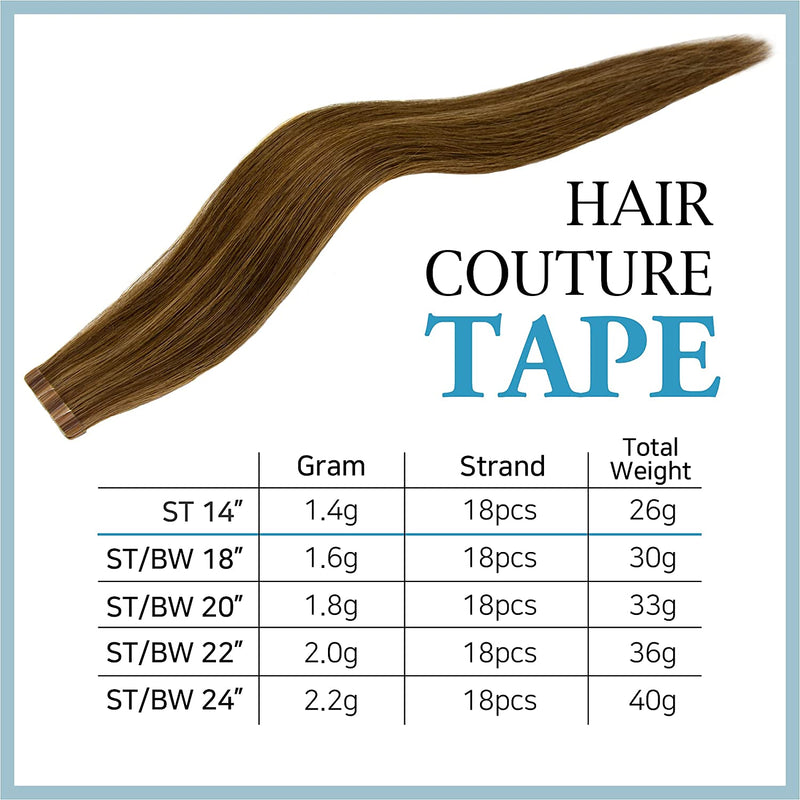 Hair Couture Neophilia 100% Remy Human Hair Tape In Extensions Kinky 18″