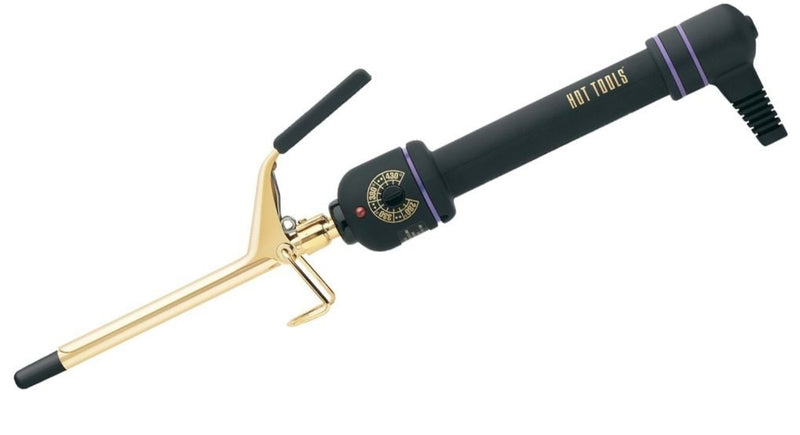Hot Tools 24K Gold Spring Curling Iron Wand 3/8" 1138