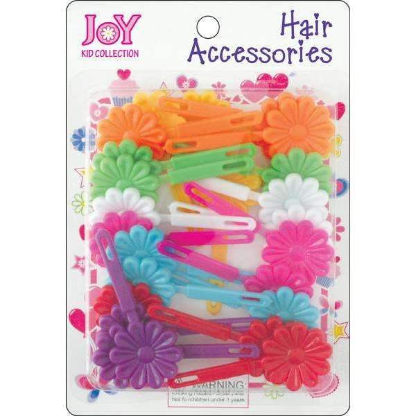 Joy Hair Barrettes 24 Ct Rainbow Colors