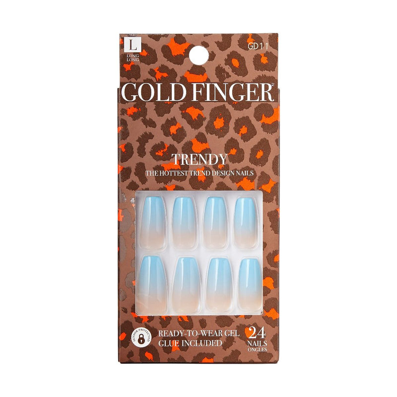 Goldfinger Design Glue on Nails GF TRENDY - HEAD IN THE CLOUDS GD11