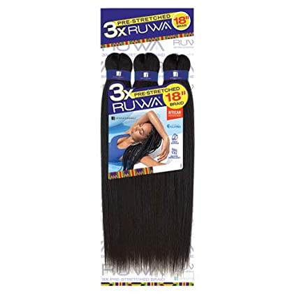 Sensational Ruwa 18" Xpressions Pre stretched Braiding Hair