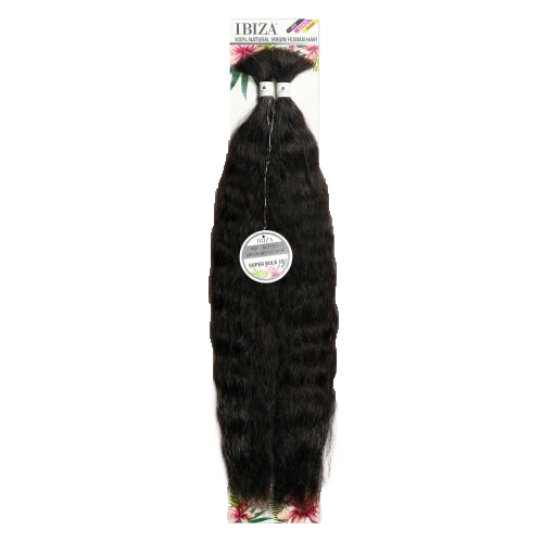 IBIZA 100% Natural Virgin Human Hair - Super Bulk 18" Braiding Hair