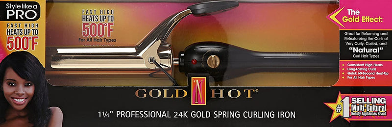 Gold N Hot 1 1/4" Professional Curling Iron