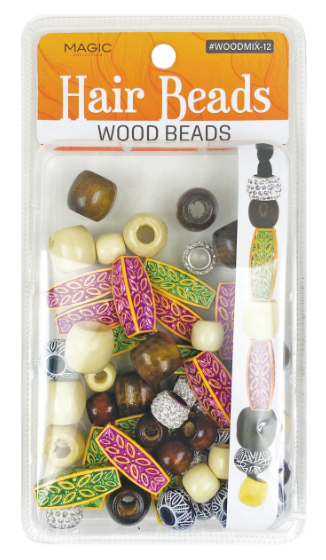 Hair Wood Beads Magic Collection