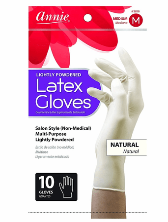 Annie Latex Gloves Medium Lightly Powdered 3816