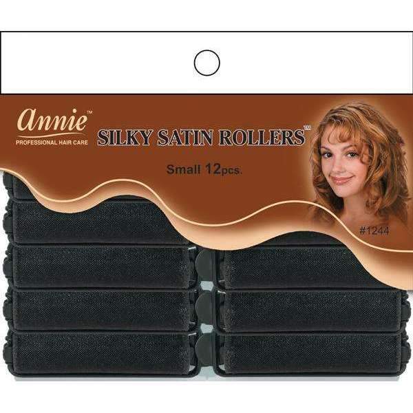 Annie Silky Satin Rollers Small 12 PCS 