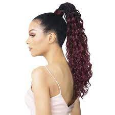 GoldNTree High & Low Up down ponytail Half Wig 3